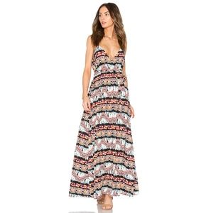 Jack by BB Dakota Tribal Printed Agne Maxi Dress S